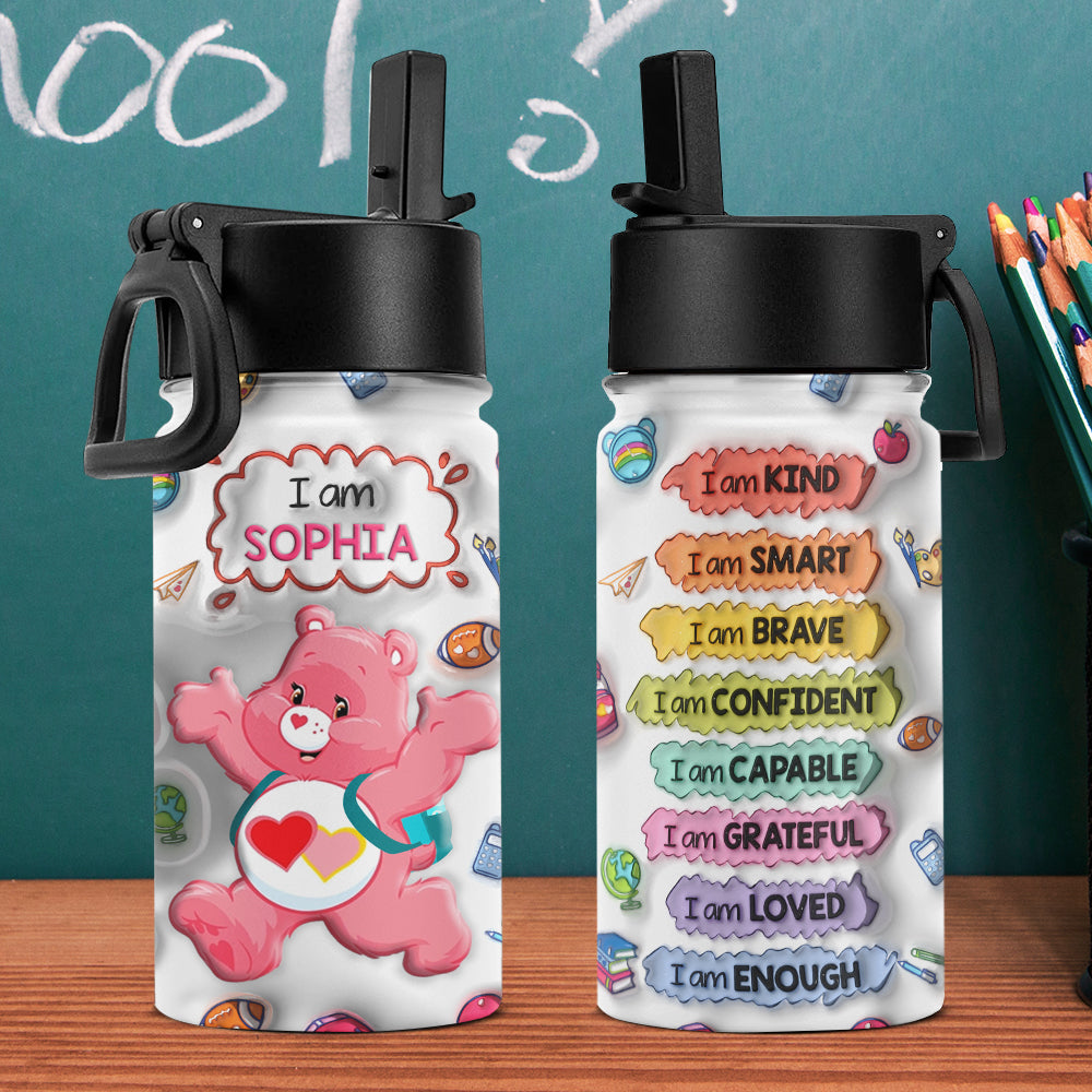 Personalized Gifts For Kid Tumbler, Cartoon Animal Goes To School 02NAPU180724-Homacus