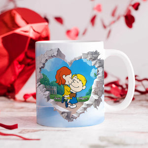 Personalized Gift For Couple Valentine Mug Cartoon Couple 01OHLU191224HG-Homacus