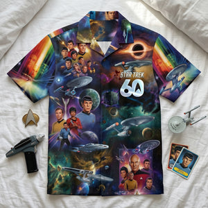 Cosmic Voyagers 60th Anniversary Hawaiian Shirt Personalized Gifts 02qhlu100626-Homacus