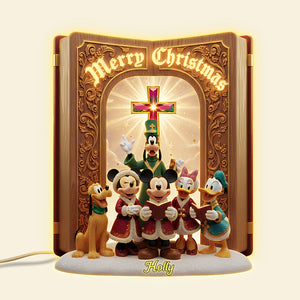 Christmas Singing Acrylic Light Box - Personalized Gifts For Jesus Lovers 02pata041125-Homacus