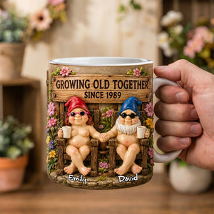Gnome Naughty Old Couple Coffee Mug - Personalized Gifts For Couple 01nadh190626-Homacus