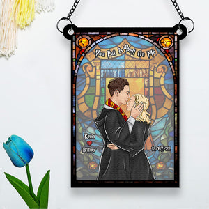 Personalized Gifts For Couple Suncatcher Window Hanging Ornament 03HUDT240424TM-Homacus