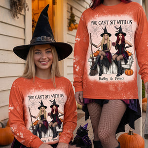 Custom Photo Witch Friends Shirt - Personalized Gifts For Halloween Shirt 02HUTA290826-Homacus