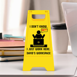 Funny Office Warning Acrylic Plaque – Personalized Gifts For Coworkers 06huqn171125-Homacus