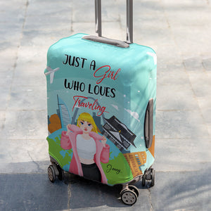 Personalized Gifts For Girl Traveling Lover Luggage Cover 04XQMH201224PA-Homacus