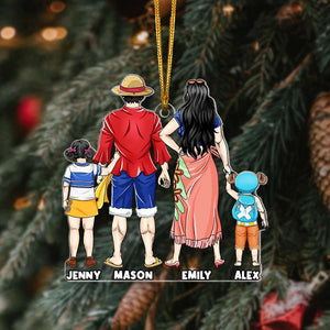 Personalized Gift For Family Christmas Ornament 04HUMH231124PA-Homacus