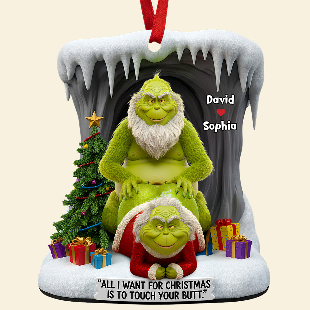 Funny Old Couple Christmas Ornament Personalized Gifts For Couple 01OHDT230925-Homacus