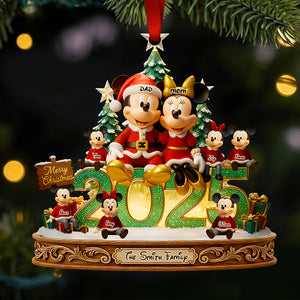 Merry Family Glow Christmas Ornament Personalized Gifts For Family 01PADT111025-Homacus