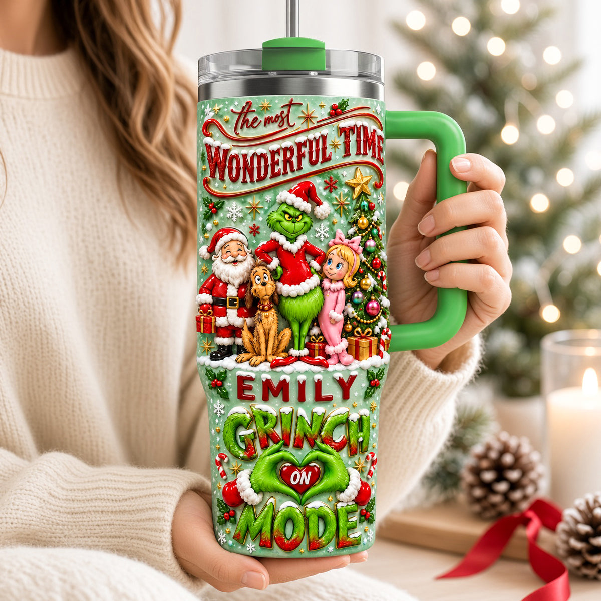 Holiday Spirit Tumbler - Personalized Christmas Gifts 05padh061026-Homacus
