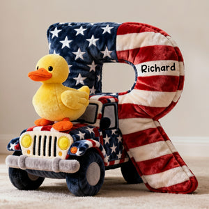 Adventure Initial Letter Pillow – Personalized Gifts For Off-Road Lovers 02ohqn091225-Homacus