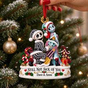 Spooky Soulmates Christmas Ornament - Personalized Gifts For Couple 03QHDH160926