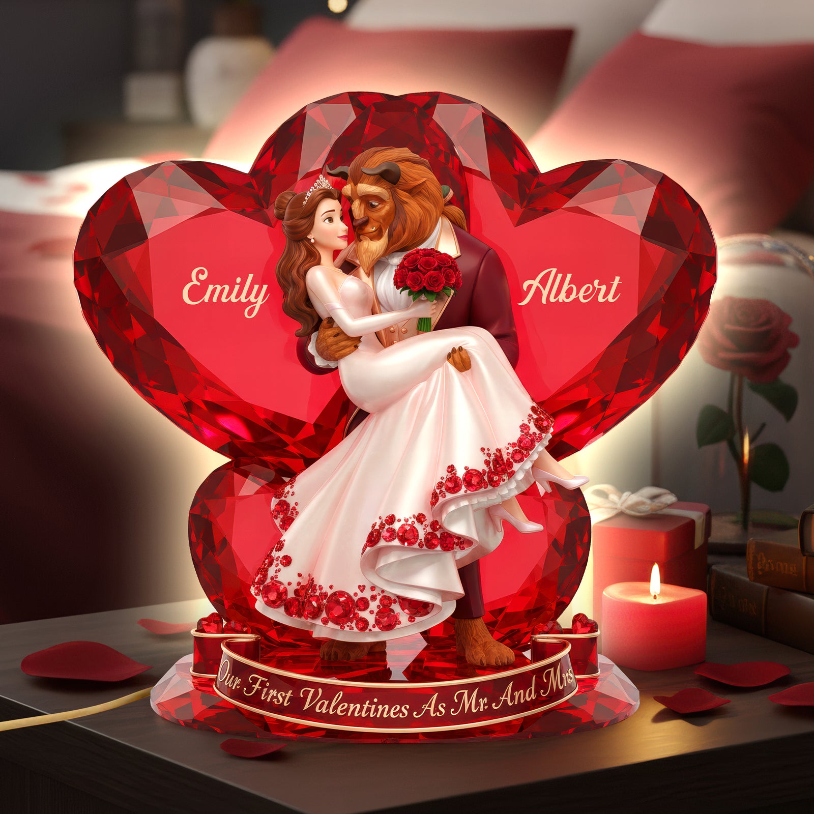 Couple's First Valentine Light Box - Personalized Gift For Couples 04NAQN021225-Homacus