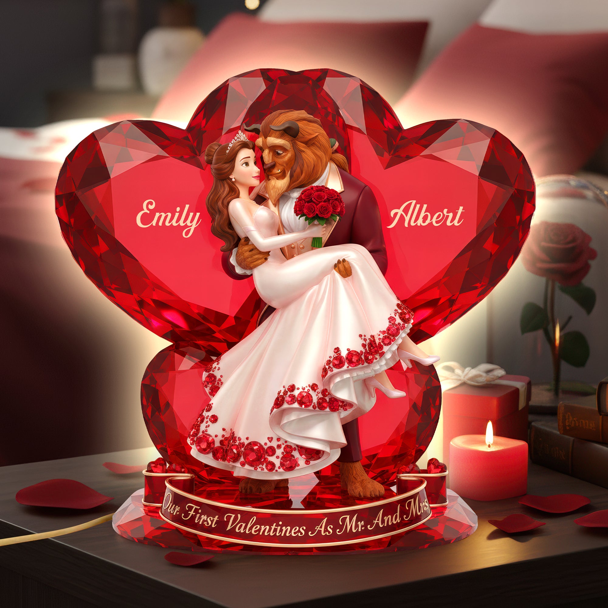 Couple's First Valentine Light Box - Personalized Gift For Couples 04NAQN021225-Homacus