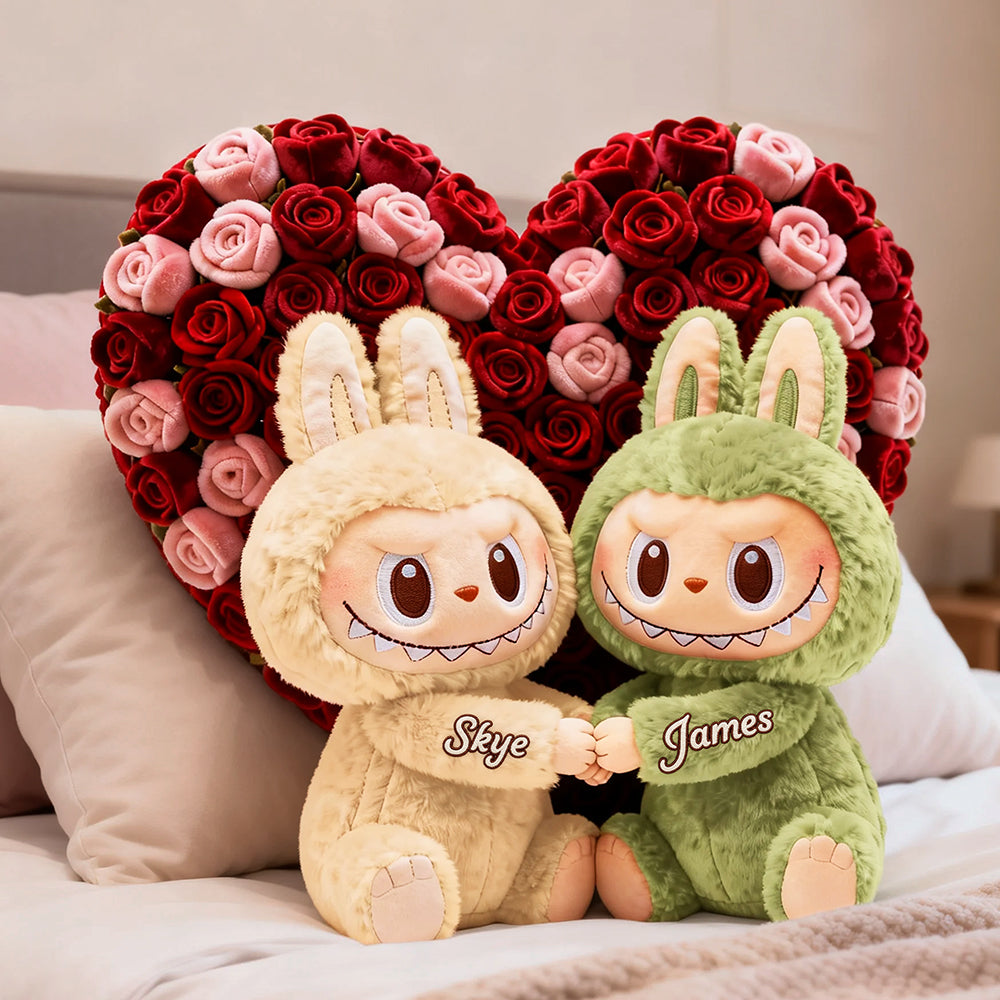 Cute Couple Custom Shaped Pillow - Personalized Gifts For Couple 02nata231225-Homacus