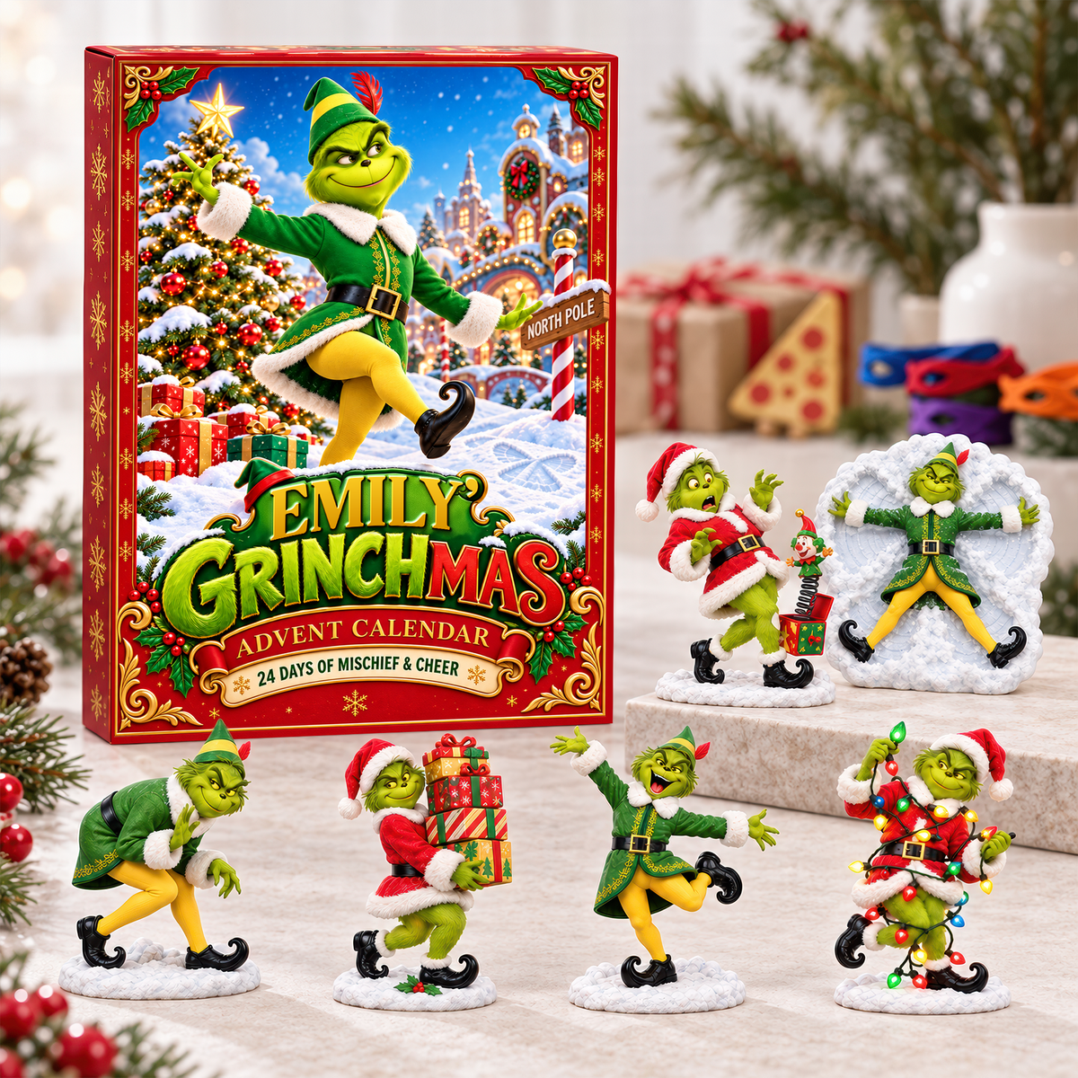Furry Mischief Christmas Advent Calendar Blind Box - Personalized Christmas Gifts 06paqn141026-Homacus