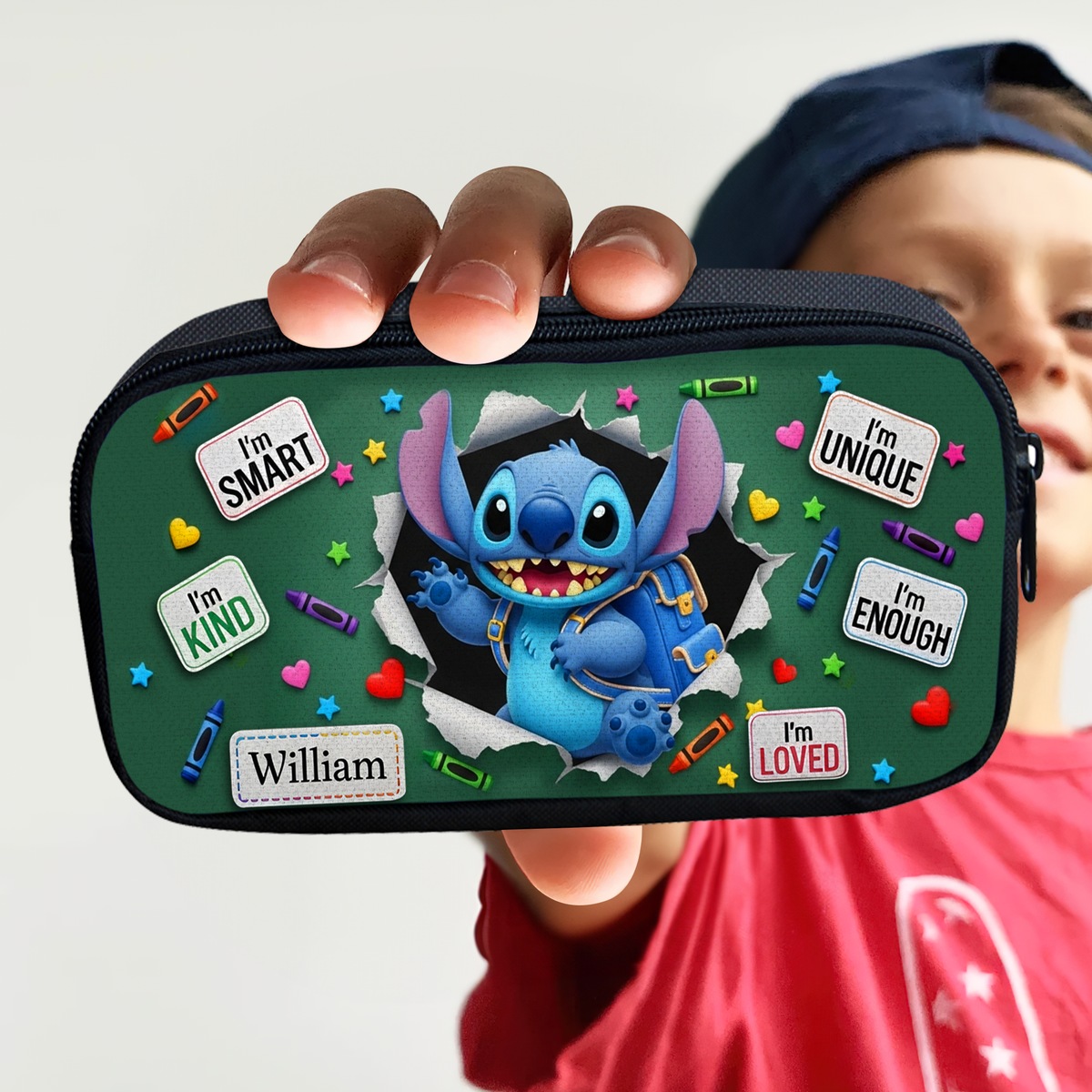 Cute Alien Ready For Class Pencil Case - Personalized Gifts For Kids 04TGLU300725-Homacus