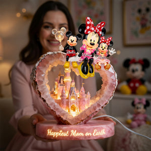 Happiest Mom on Earth Light Box Personalized Gifts For Mom 01OHLU140426-Homacus