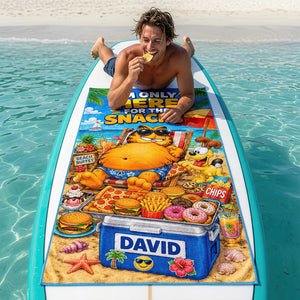 Beach Snacks Club Beach Towel - Personalized Gifts 04HADT180726-Homacus
