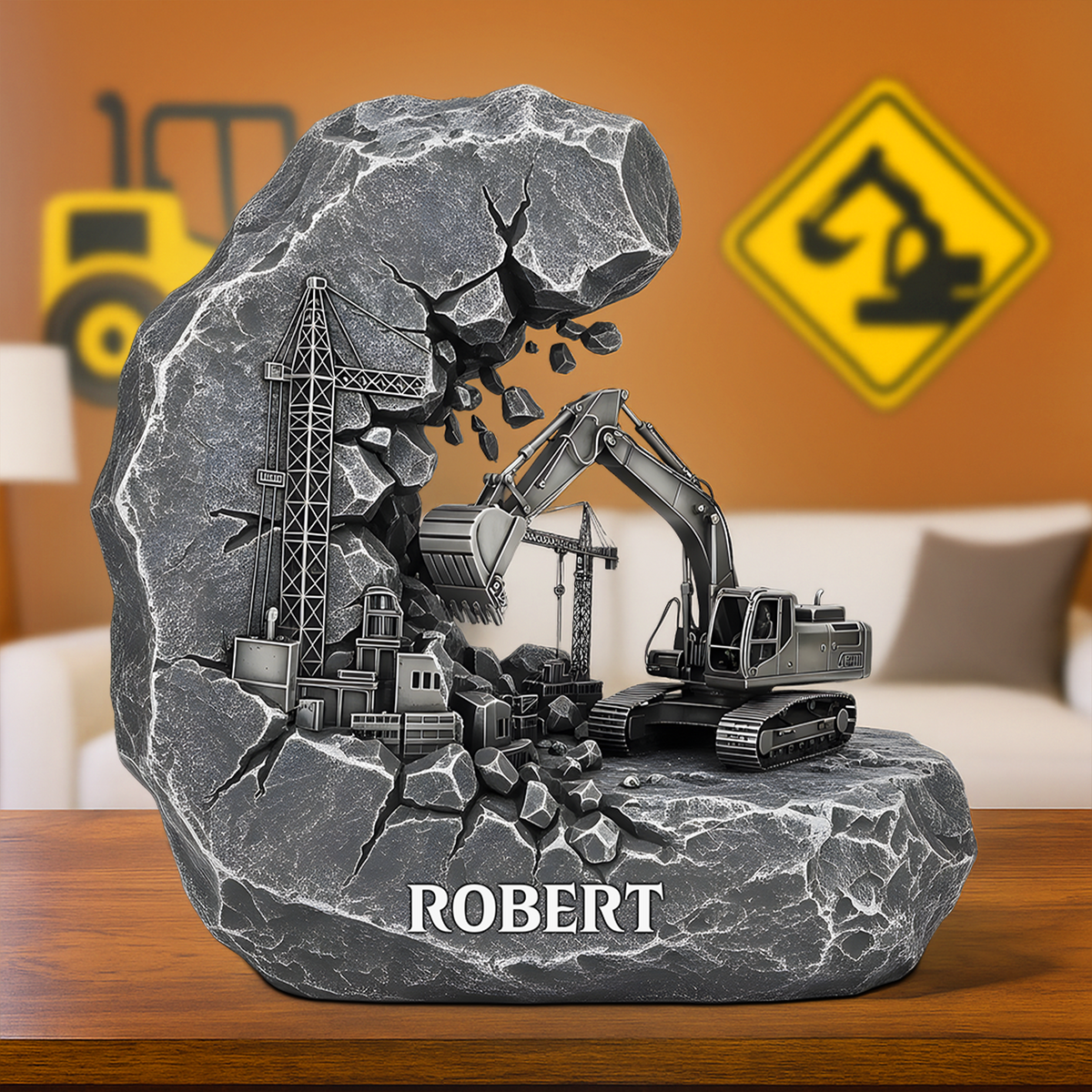 Excavator Operator Acrylic Plaque - Personalized Gifts For Construction Worker 03qhpu110625-Homacus