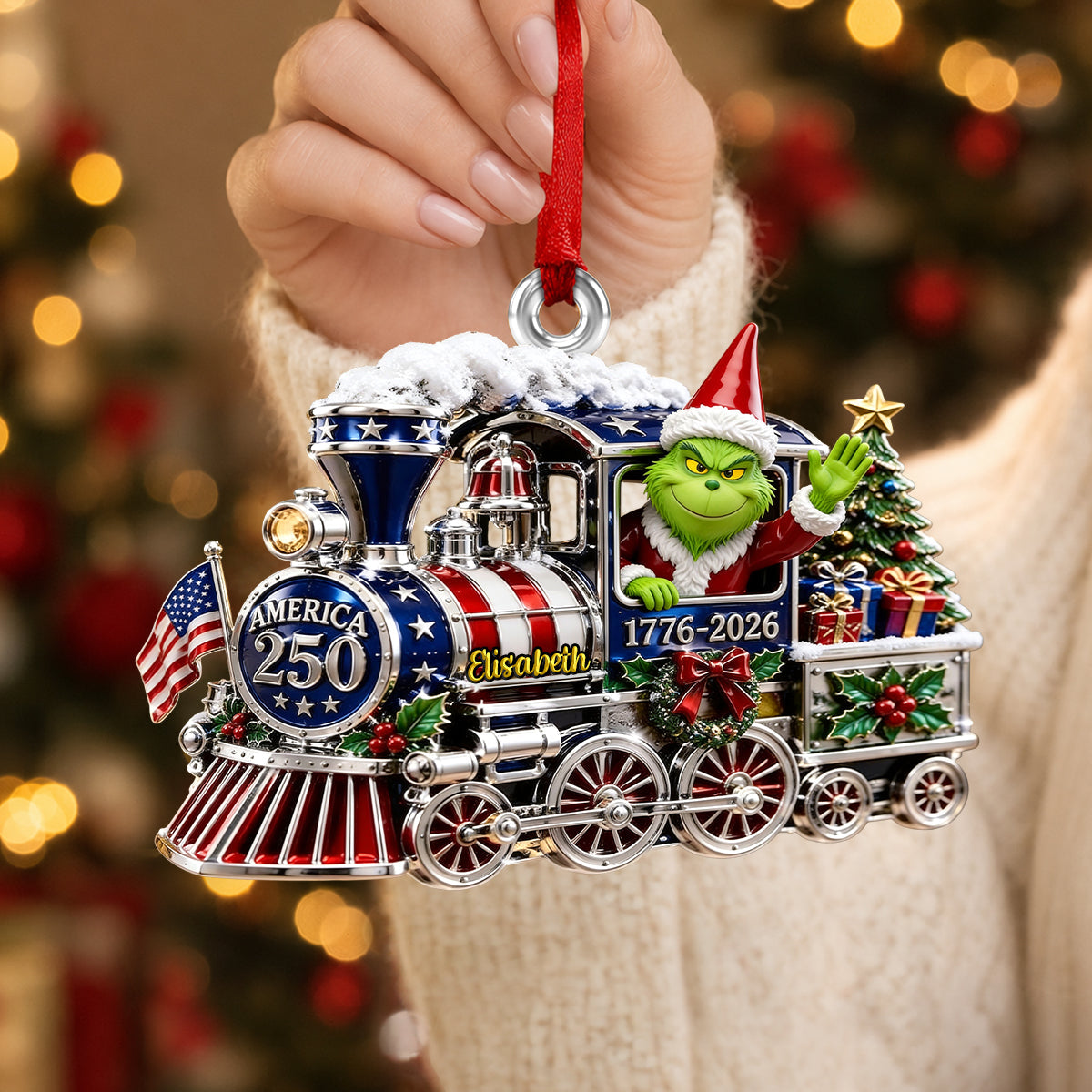 Santa Anniversary Ornament - Personalized Christmas Gifts 01TODH270826