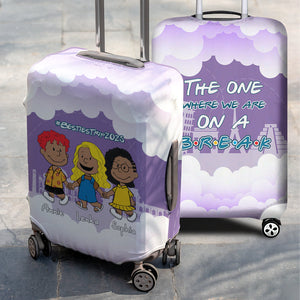 Personalized Gifts For Friends Luggage Cover, Besties Upcoming Trip 03QHLU241224HH-Homacus