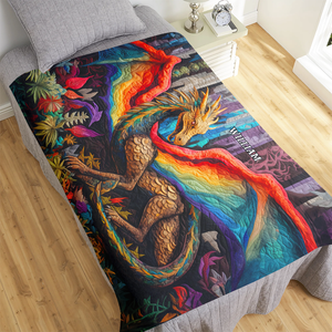 Personalized Gifts For LGBT Blanket, Pride Dragon 02qhpu120924-Homacus