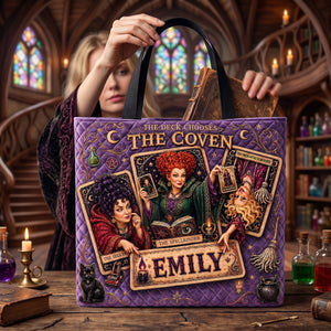 Haunted Sisters Halloween Tote Bag - Personalized Gift For Witch Lovers 03HATA060826-Homacus