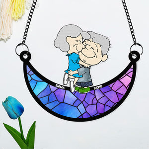 Personalized Gifts For Couple Suncatcher Ornament 05ACDT200125HG-Homacus