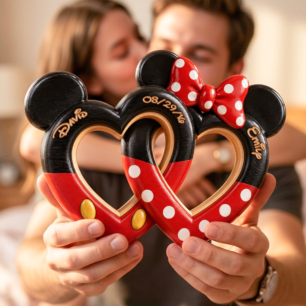 Sweetheart Interlocking Hearts Acrylic Plaque - Personalized Gift For Couples 03NADH080926-Homacus