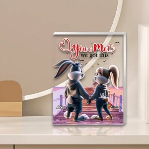 Personalized Gift For Couples Plaque You & Me We Got This 01KALU201224-Homacus