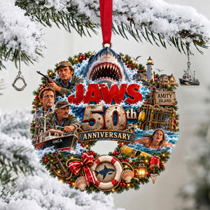 50th Anniversary Shark Ornament - Personalized Christmas Gifts 02ohlu300926-Homacus