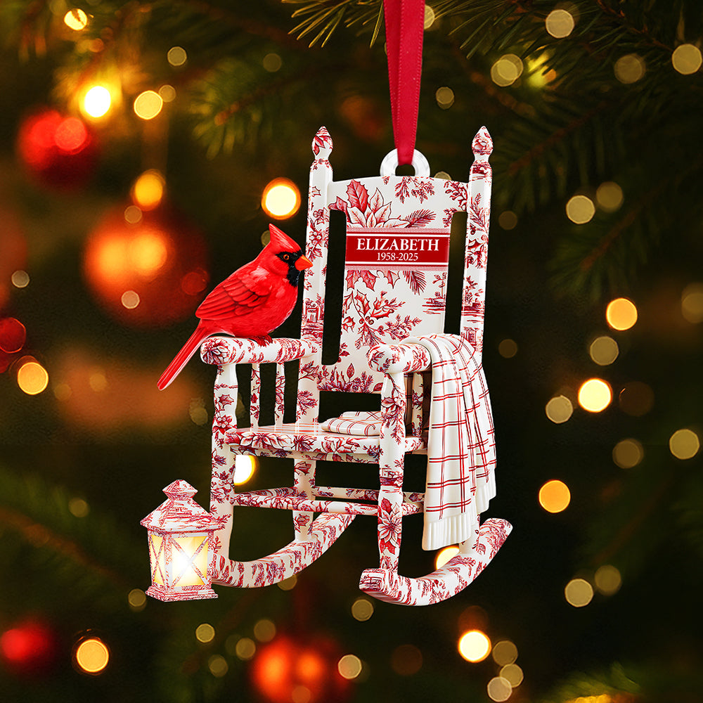 Heaven Cardinal Toile de Jouy Ornament - Personalized Gifts For Loved Ones 04pgta060925-Homacus