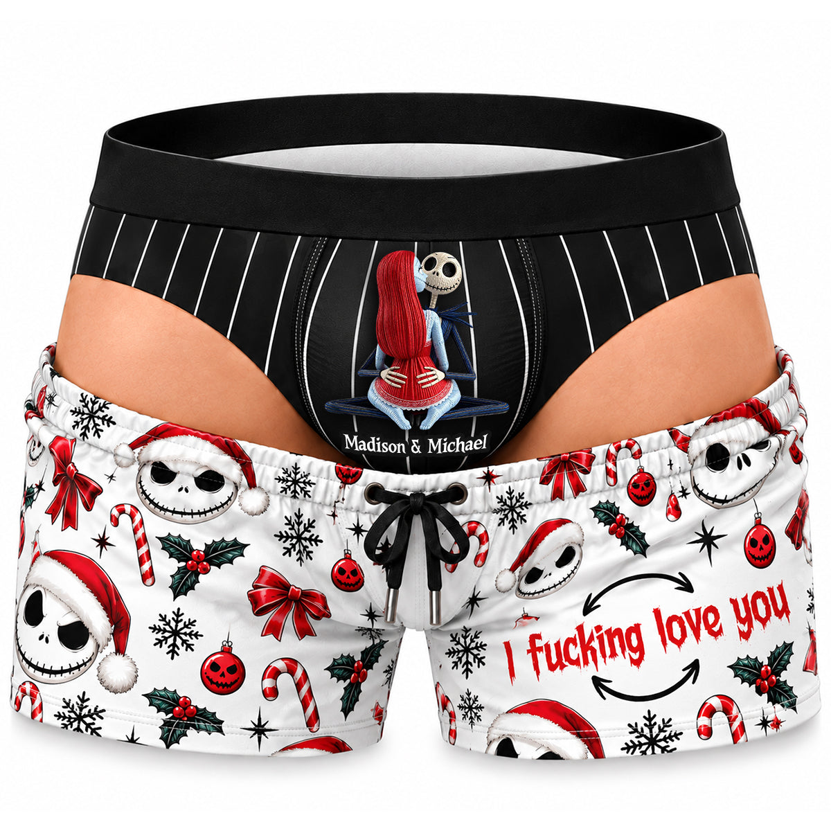 Dark Romance Couple Men's Boxers - Personalized Gifts For Couple 02ohdt121026-Homacus