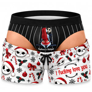 Dark Romance Couple Men's Boxers - Personalized Gifts For Couple 02ohdt121026-Homacus