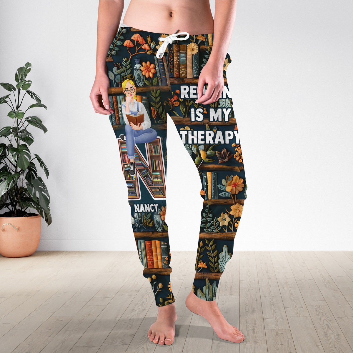 Personalized Gifts For Book Lovers 3D Sweatpants 06kapu130225pa Reading Therapy-Homacus