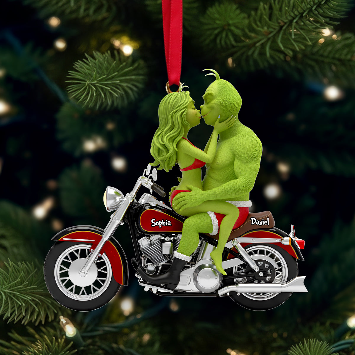 Couple's Ride Together Ornament - Personalized Gift For Couples 02OHLU241025-Homacus