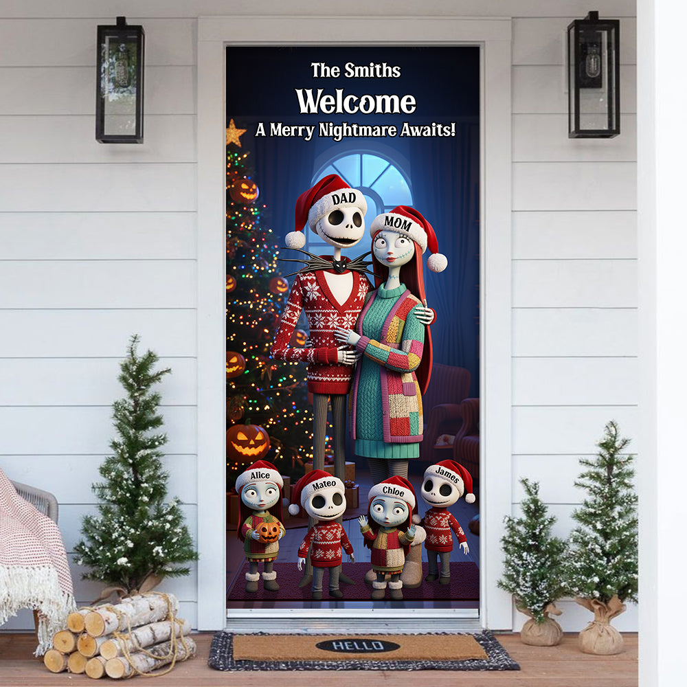 This is Home Door Cover Personalized Gifts For Family 04PGDT031125-Homacus