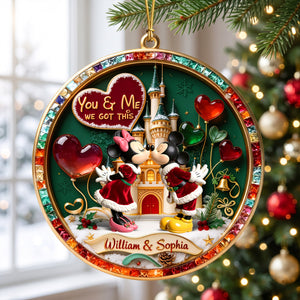 Kissing Couple Christmas Ornament - Personalized Gifts For Couple 03toqn080926-Homacus