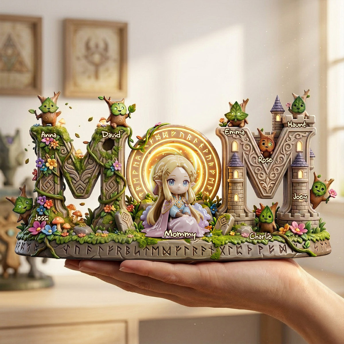 Fantasy Adventure Mom And Kids Acrylic Plaque - Personalized Gifts For Mother's Day Plaque 04TOLU270326-Homacus