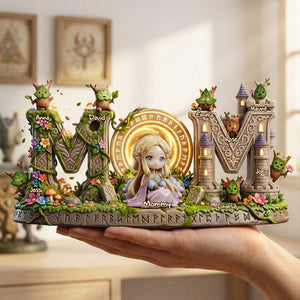 Fantasy Adventure Mom And Kids Acrylic Plaque - Personalized Gifts For Mother's Day Plaque 04TOLU270326-Homacus