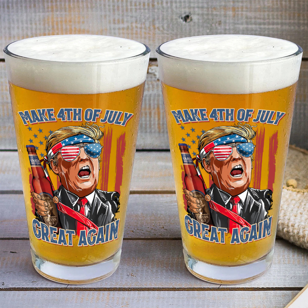 4th of July Beer Glass 04HUDT190624-Homacus