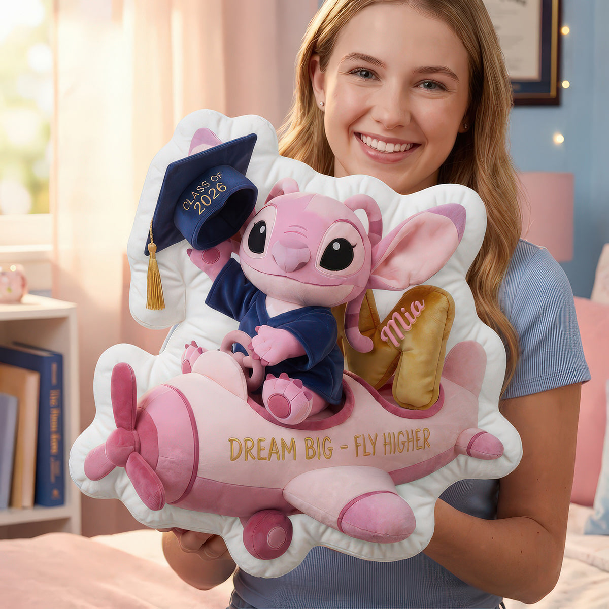 Dream Big Fly Higher Pillow - Personalized Gifts For Graduates 05padh120526-Homacus