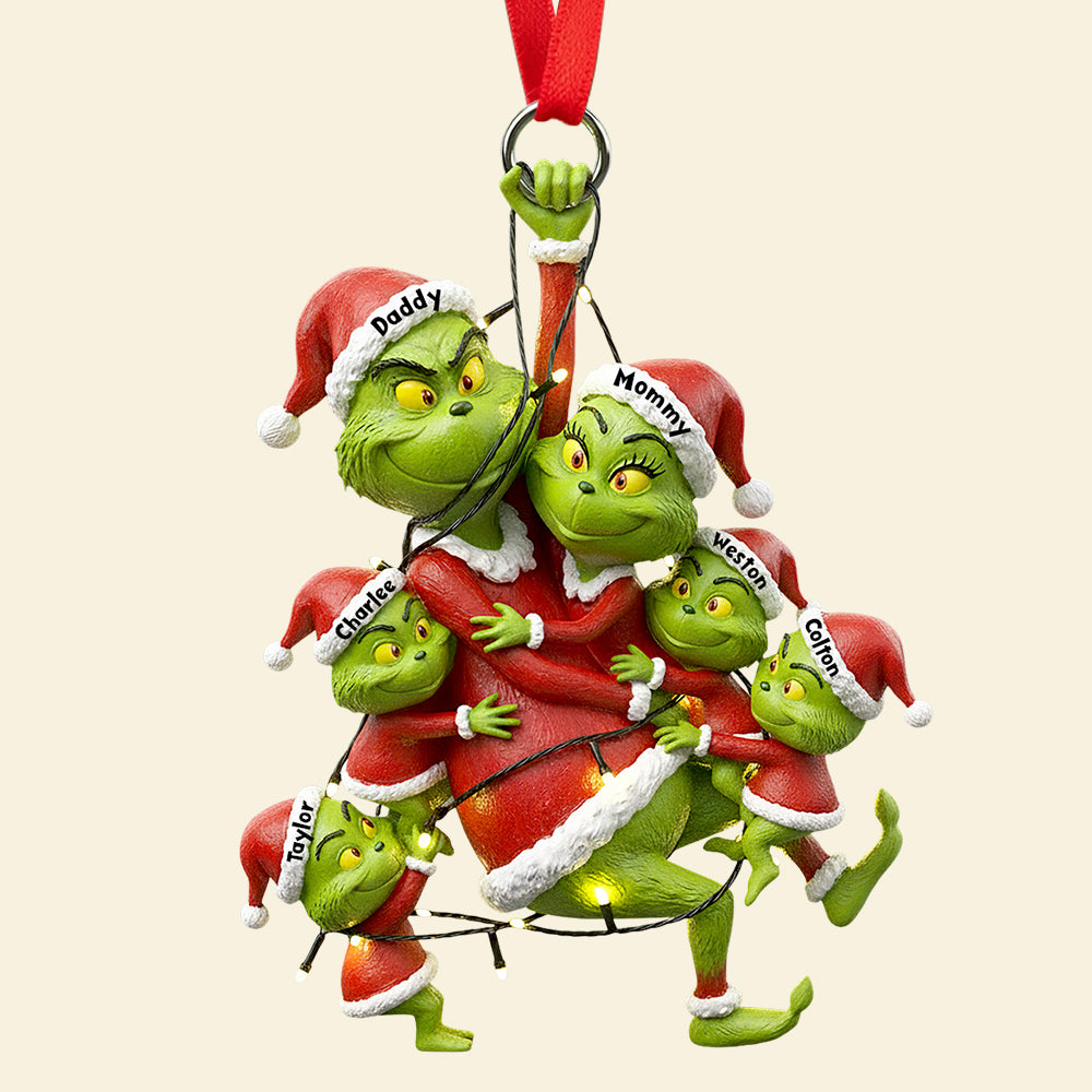 Fun Mischievous Christmas Ornament Personalized Gifts For Family 01QHDT150925-Homacus