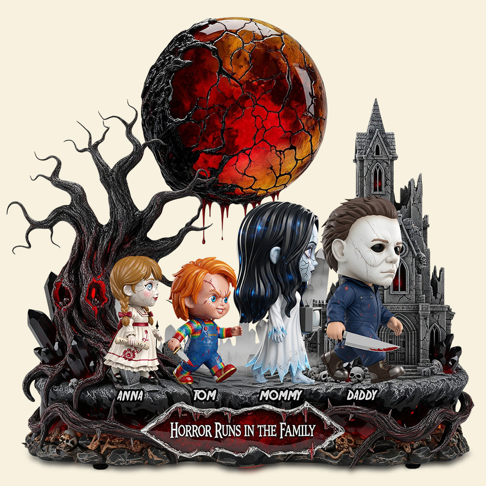 Horror Slay Family Acrylic Plaque Personalized Gifts For Family 02OHDT130625-Homacus