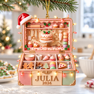 Santa's Favorite Baker Ornament - Personalized Gifts For Bakers 10PGQN141026-Homacus