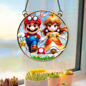 Personalized Gifts For Couple Suncatcher Ornament 01ohpu030125-Homacus