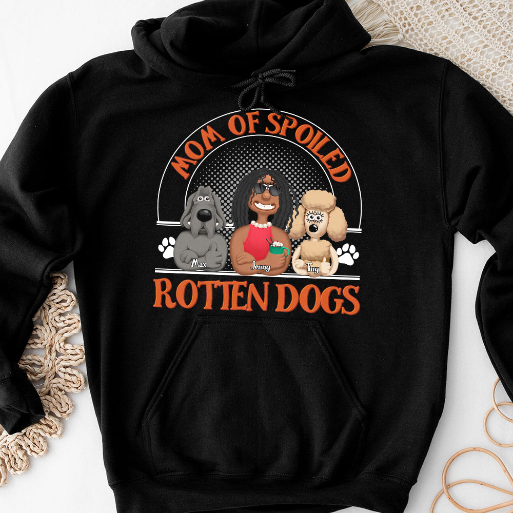 Personalized Gifts For Dog Lovers Shirt 05totn040225pa Mom Of Spoiled Rotten Dogs-Homacus