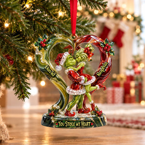 Stole My Heart Couple Christmas Ornament - Personalized Gifts For Couple 09qhtn191026-Homacus