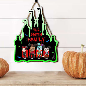 Personalized Gifts For Family Wood Sign Halloween 02XQMH150824-Homacus