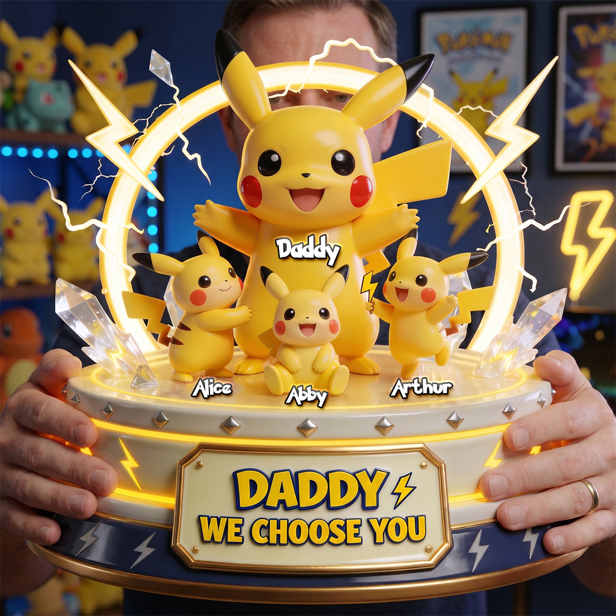 Pocket Monster Dad Acrylic Plaque - Personalized Gift For Dads 02PGDH120526-Homacus